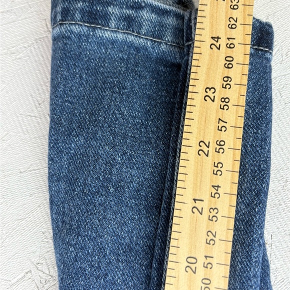 Vintage Wranglers 90s Blue Denim Cargo Baggy Wide Leg Jeans Y2K Boy Sz 12 - Picture 6 of 10